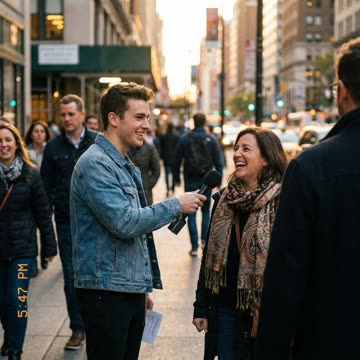 Street interview example